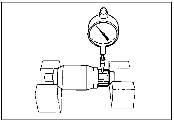 Измерение биение коллектора якоря