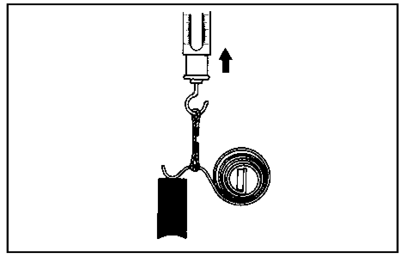 Измерение упругости пружин щёток стартера